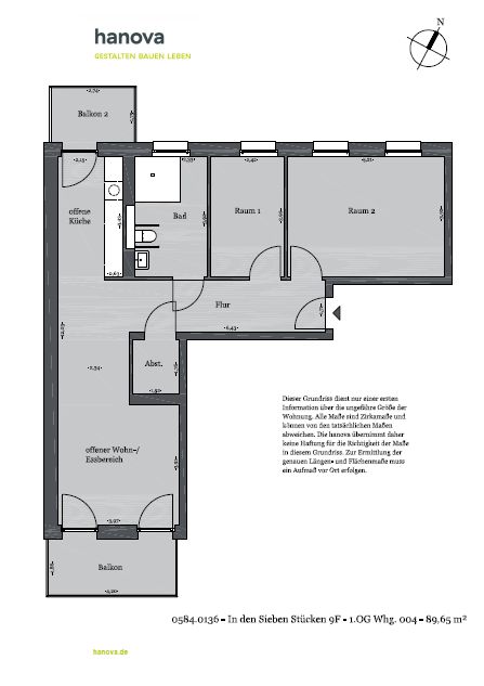 3-Zimmer  verschiedene Varianten / Musterwohnung in Hannover