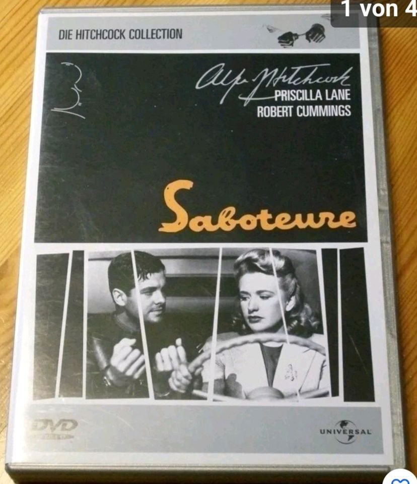 4 verschiedene Alfred Hitchcock DVD  Versand für 5,99 Euro möglic in Hohenwestedt