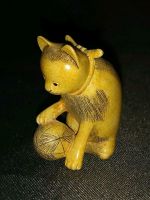 Asiatika Japan Katze Geschnitzt Signiert Netsuke ? China Mecklenburg-Vorpommern - Schönwalde (Vorpommern) Vorschau