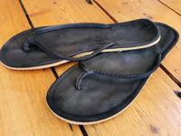 Flip Flops Zara schwarz 41 Zehentrenner Stoff weich leicht beige Niedersachsen - Oldenburg Vorschau