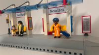 2 x Playmobil Zug Bahnsteig 4304 Bahnhof, Diorama Neustadt Münster (Westfalen) - Wienburg Vorschau