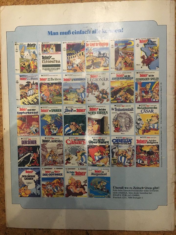 Asterix im Morgenland, 1. Auflage 1987, Band XXVIII 6,80 DM in Sonthofen