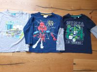 3 Longsleeves, Spiderman, Ninja Turtles, Gr. 110/116 Baden-Württemberg - Heddesheim Vorschau