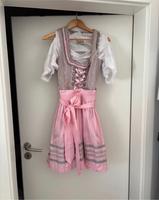Wunderschönes Dirndl inkl. Bluse Größe 34 (XS) Rosa-Grau Bayern - Diedorf Vorschau