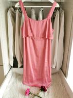 H&M Kleid rosa Satin glänzend Glänzendes Minikleid Rüschen Volant Bayern - Hersbruck Vorschau