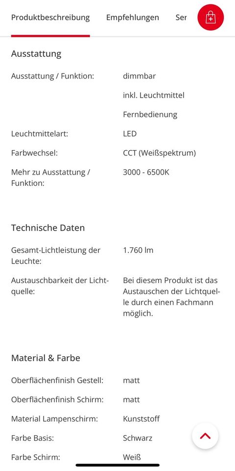 2 Deckenlampen NEU KHG LED-Panel in Falkensee