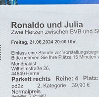 2 Karten Ronaldo und Julia -21.06.2024 BVB Nordrhein-Westfalen - Lünen Vorschau