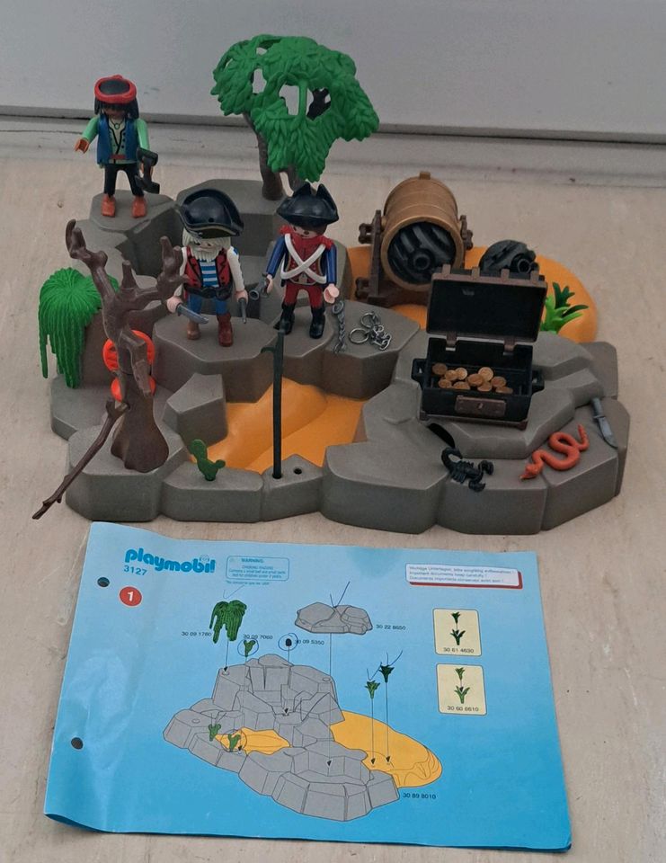 Playmobil, 3127, Pirateninsel mit Anleitung in Embsen