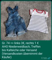 Kinderkleidung Gr. 74 - 92 Hessen - Bischoffen Vorschau