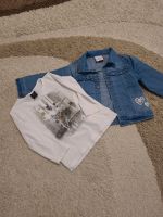 Jeansjacke mit T-Shirt mit langen Ärmeln für Mädchen. Nordrhein-Westfalen - Hemer Vorschau