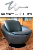 W SCHILLIG Drehsessel Lounge Cocktail Portabella 14800 grau Leder Wandsbek - Hamburg Eilbek Vorschau