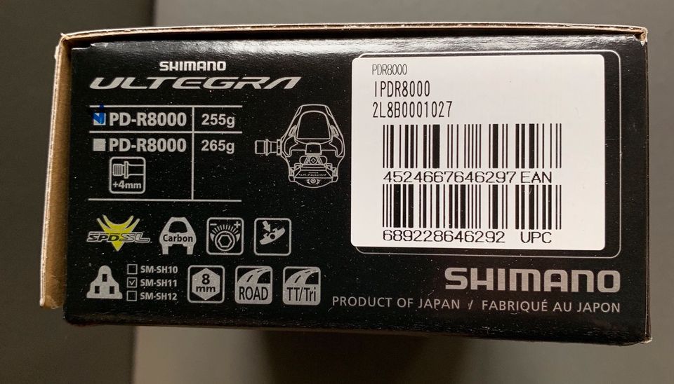 NEU! SHIMANO Ultegra Pedale PD-R8000 SPD-SL Standard Achse in Nürnberg (Mittelfr)