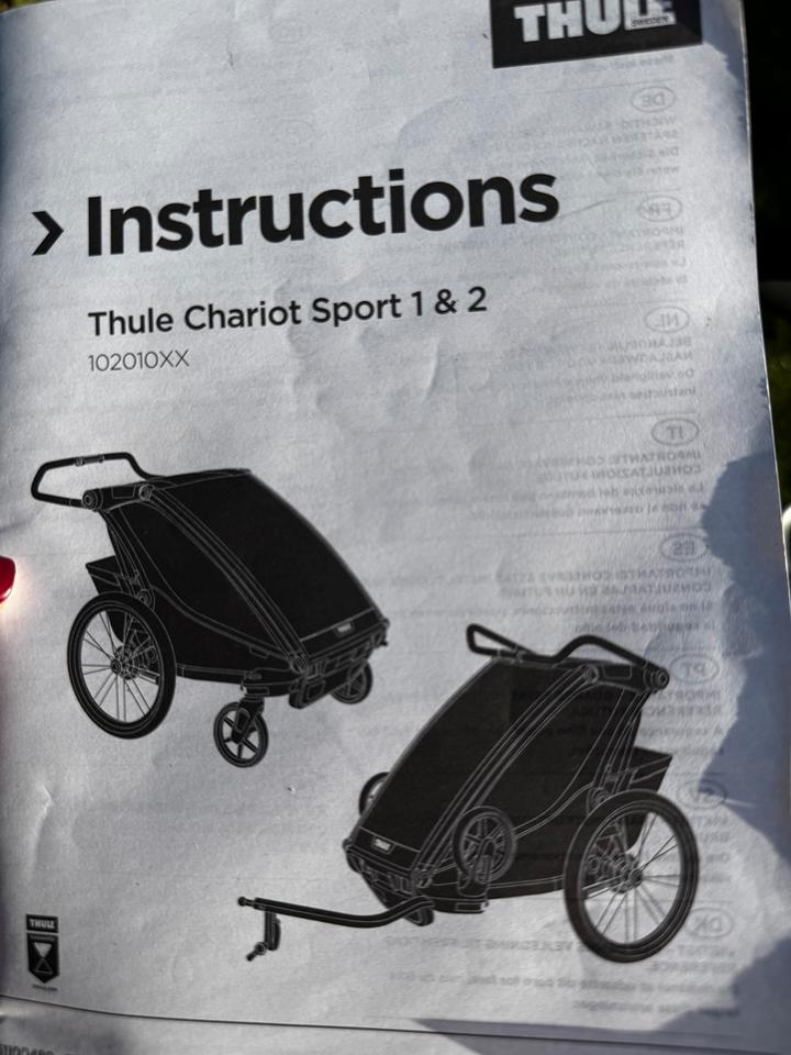 Thule Chariot Sport 2 in blau grün mit Zubehör zu verkaufen in Ritterhude