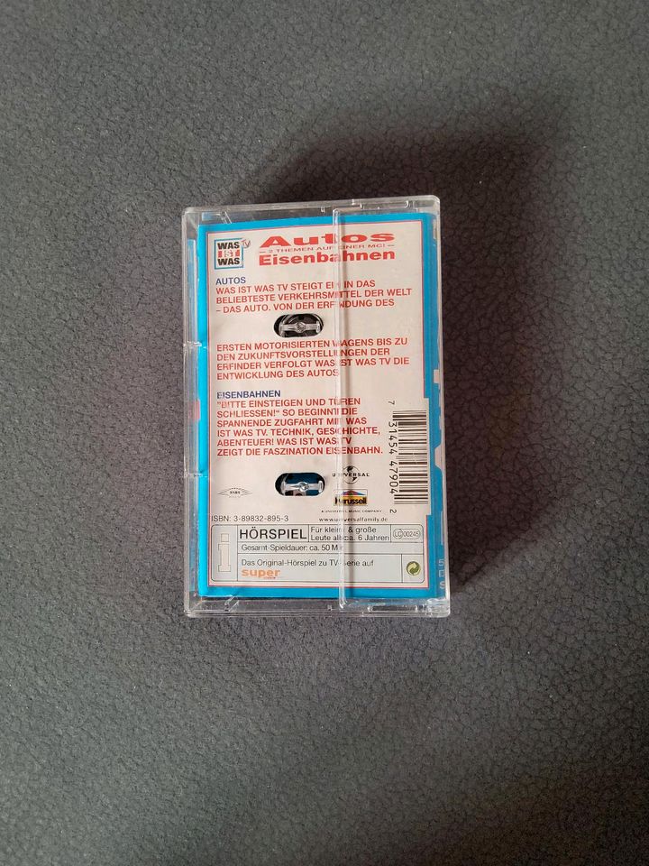 Zu verschenken WAS IST WAS Autos Eisenbahnen Hörspiel Kassette in Wolpertshausen