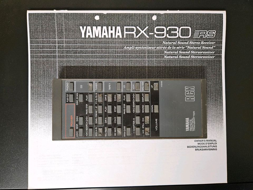 Yamaha RX-930 Top Stereo Receiver in schwarz in Wiesbaden
