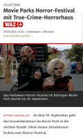 Horrormaske, Halloween, Moviepark Germany Bayern - Osterzell Vorschau
