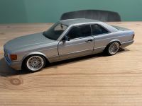 Mercedes 500 SEC 1:18 von Autoart Rarität mit BBS RS Felgen Hessen - Babenhausen Vorschau