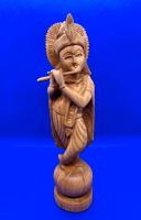 Krishna mit Flöte, Holzstatue, 25,5 cm, Hinduismus München - Pasing-Obermenzing Vorschau