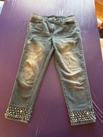 Jeans 7/8 mit Perlen Gr.42 Rheinland-Pfalz - Wattenheim Vorschau