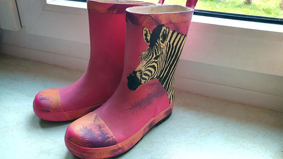 Gummistiefel zebra pink 29 regenstiefel matschstiefel in Schmoelln