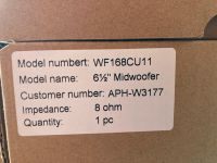 4x wavecore Tiefmitteltöner WF168 CU11 / Audio Physic APH M3128/4 Hessen - Büttelborn Vorschau
