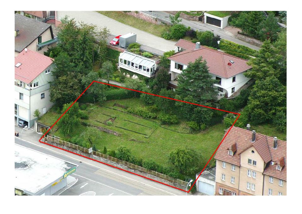 Bauplatz 736 m² in Altensteig MFH in zentraler Südhanglage in Altensteig