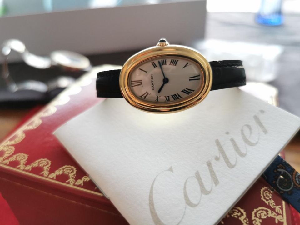 Elegante Cartier Baignoire aus den 80ern - 18K GG mit Originalbox in München