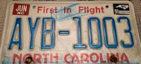 Original US Nummernschild USA car license plate North Carolina Brandenburg - Kleinmachnow Vorschau