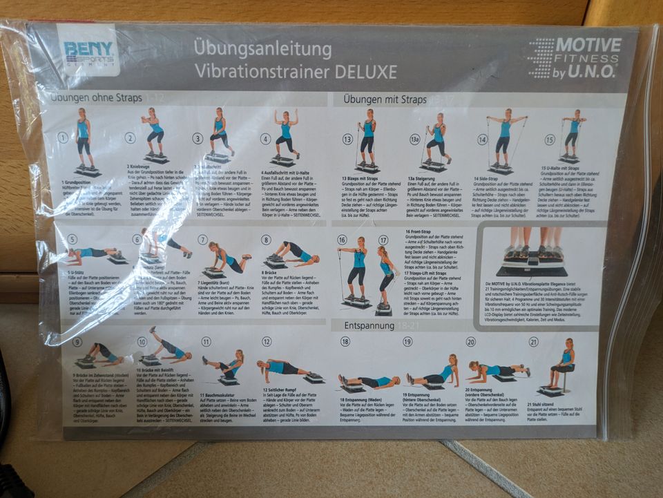 Vibrationsplatte DELUXE "Motive Fitness by UNO",  super Zustand ! in Sachsenhagen