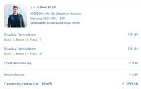 James Blunt Seebühne Mörbisch 2 Karten Bonn - Beuel Vorschau