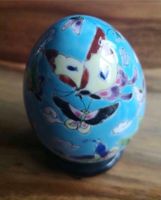 Cloisonne Egg Ei Schmetterlinge chinesisch mit Ständer Ostern Hamburg Barmbek - Hamburg Barmbek-Süd  Vorschau