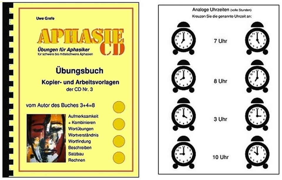 Logopädie: Arbeitsvorlagen (Nr. 3) schwere / mittelschw. Aphasie in Lemgo