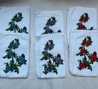 6 Waschlappen (Baumwolle) mit Blumenmotiv Hessen - Gelnhausen Vorschau