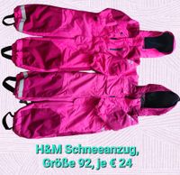 H&M Schneeanzug Größe 92 98 pink Zwillinge Mädchen Bayern - Selb Vorschau