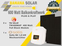 Balkonkraftwerk mit regulierbarem Wechselrichter bis 1.100 Watt /  Mini Solar 830 Watt/p Plug & Play PV Anlage Nordrhein-Westfalen - Grevenbroich Vorschau