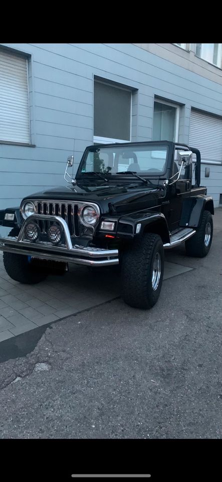 JEEP WRANGLER 4.0 SCHWARZ TOP ZUSTAND VERKAUF ODER TAUSCH‼️‼️ in Heilbronn