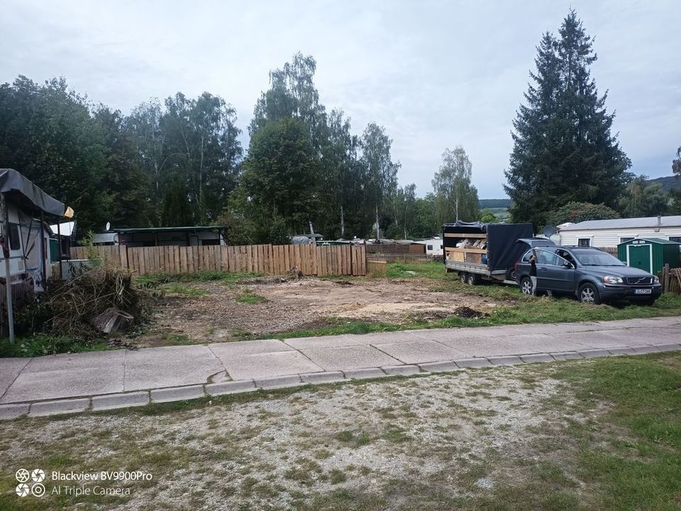 Campingplatz Auflösung, Stellplatz Räumung, Parzelle beräumen, Wertverrechnung in Waren (Müritz)