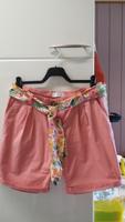 Damen Shorts Stoff Bindegürtel Blumen D/A 40 Fb. koralle Tschibo Baden-Württemberg - Mühlhausen Vorschau