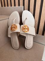 Tory Burch Sandalen 38 weiß-beige Nordrhein-Westfalen - Bad Lippspringe Vorschau