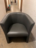 Hocker/Stühle/Sessel aus Leder in Grau München - Trudering-Riem Vorschau