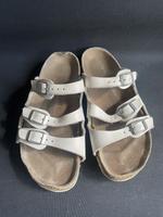 Birkenstock Gr 37 Damen Pantolette Florida 3-Riemen Sandale Weiß Rodenkirchen - Sürth Vorschau