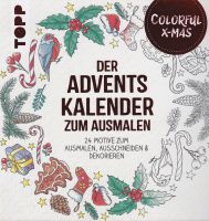 NEU! Topp Verlag Der Adventskalender Zum Ausmalen Colorful X-Mas Bayern - Mühldorf a.Inn Vorschau