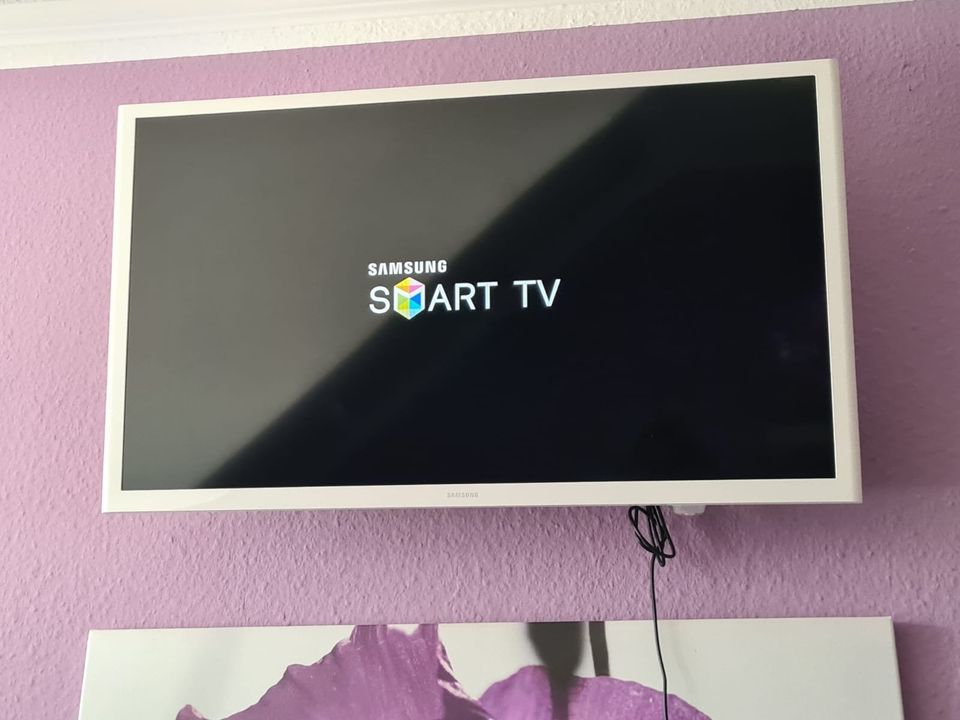 Samsung Fernseher  weiß in Horst (Holstein)