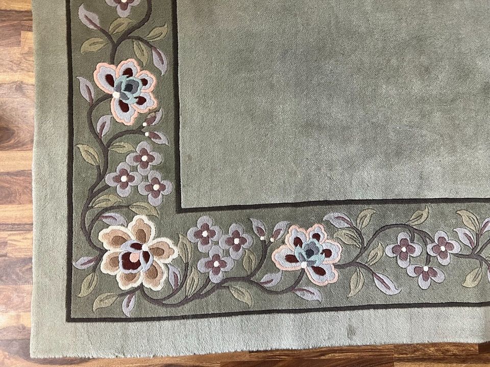 GROSSER CHINA TEPPICH AUS WOLLE 309x397cm BLUMEN DEKOR - Versand möglich 59 Euro - Wir sind für Sie da lokal in 86830 Schwabmünchen oder online ARTHOME24 in Schwabmünchen