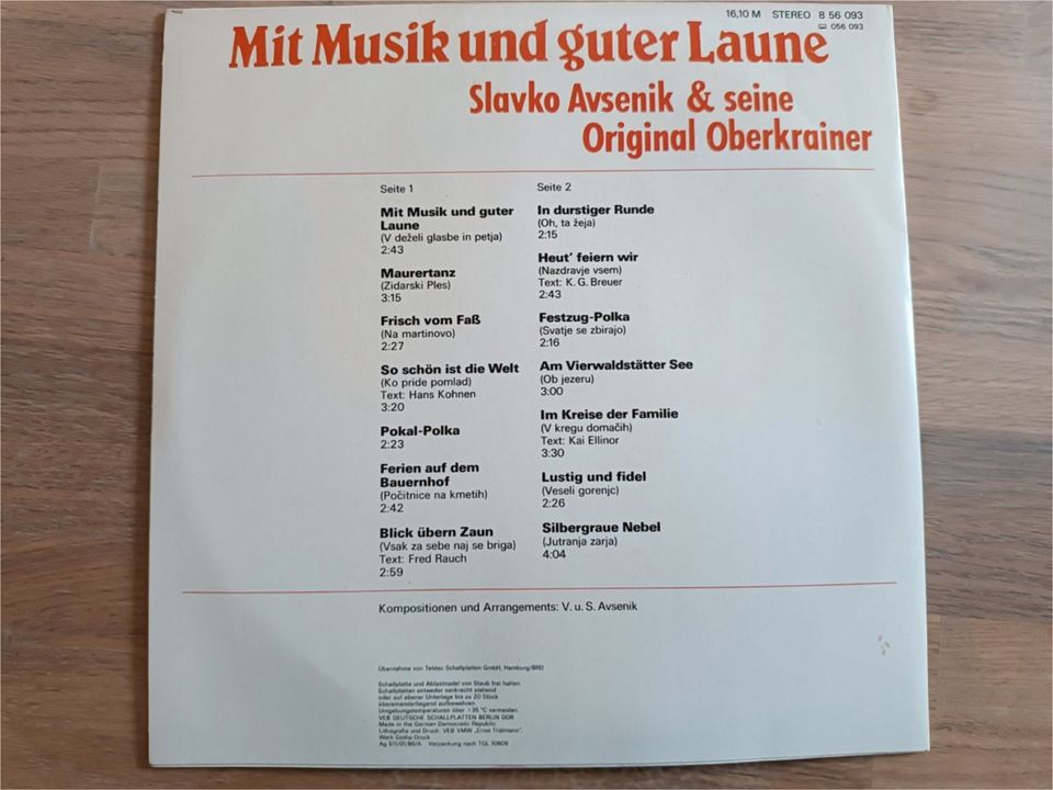 4 LP's Volksmusik Heimatlieder in Veilsdorf