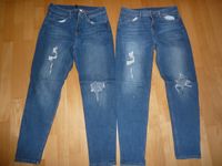 2 H&M Jeans Gr. 36 S Used-Look Hessen - Baunatal Vorschau