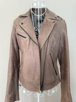 Lederjacke More & More in Beige, Lammnappa-Leder Gr 36 Hamburg - Bergedorf Vorschau