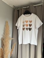 Weißes T-Shirt mit Herz Print L Nordrhein-Westfalen - Selm Vorschau