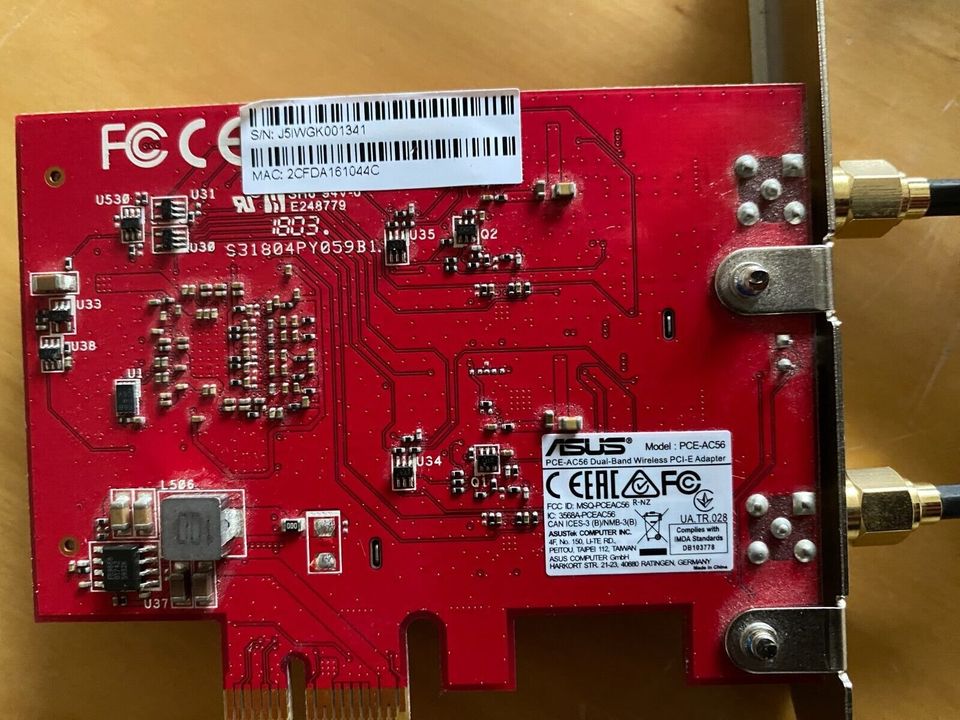ASUS PCE-AC56 Dualband WLAN-Adapter 867Mbps PCI-E in Lübbecke 