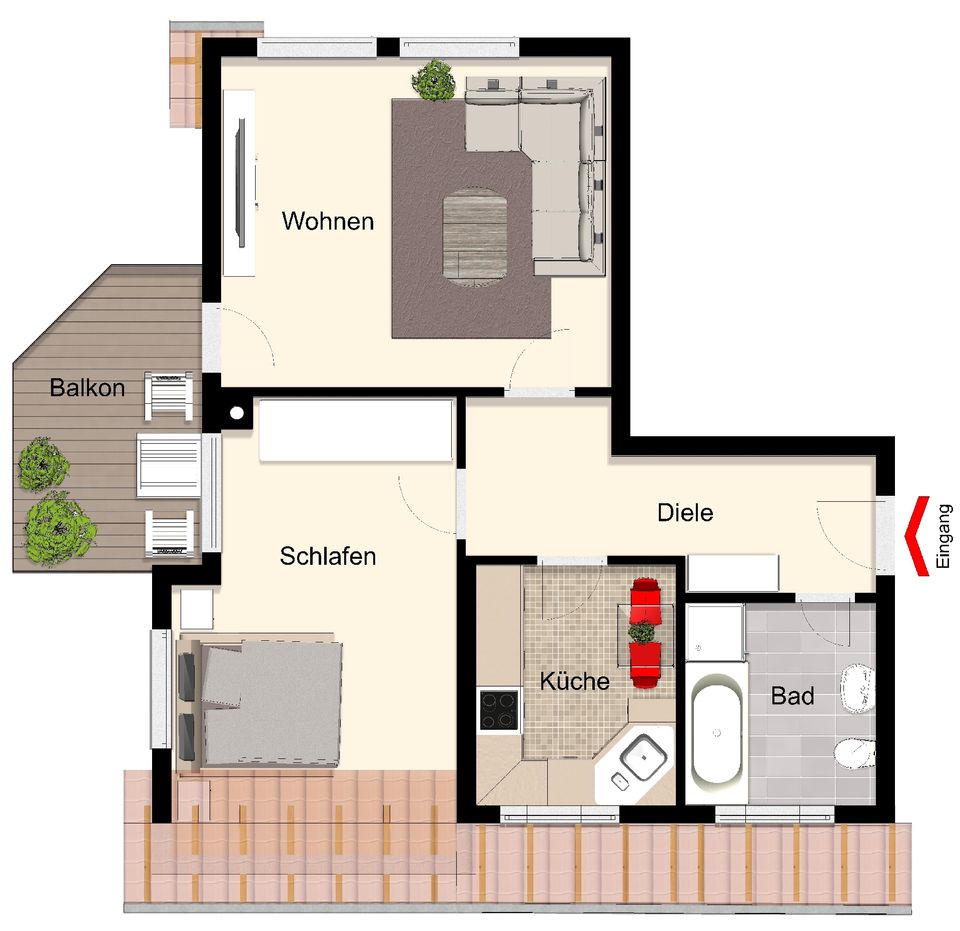 2 Zimmer Eigentumswohnung Unna-Königsborn bezugsfertig  - im Bieterverfahren- in Unna